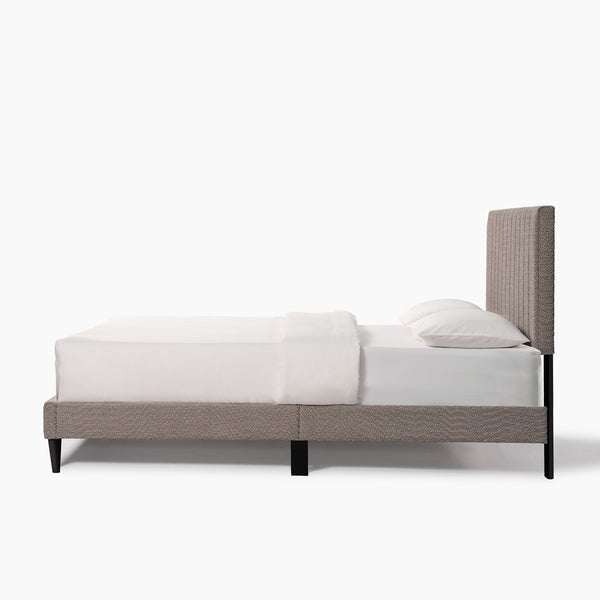 Dove Tufted Upholstered Platform Bed